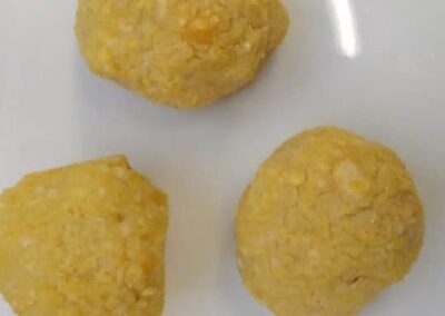 Polpette di miglio con ceci