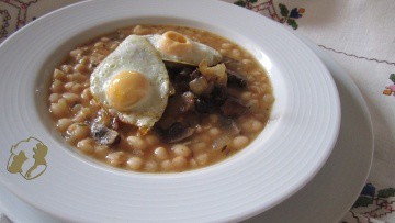 Fagioli di marina con funghi portobello