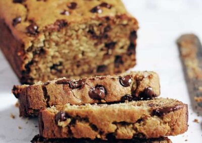 Pan de plátano y harina de garbanzos