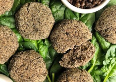Falafel di lenticchie nere