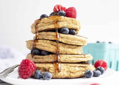 PANCAKES DI CECI E MIRTILLI SENZA GLUTINE