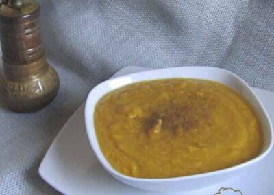PUREA DI LENTICCHIE, ZUCCA E SEDANO