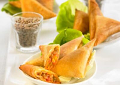 Curried Pardina Lentil Samosas
