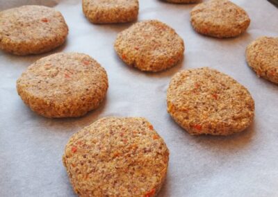 Hamburguesa de lentejas y quinoa
