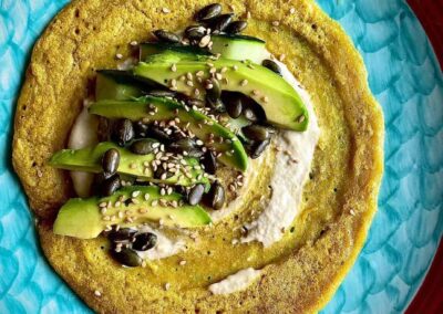 Crepes di lenticchie rosse