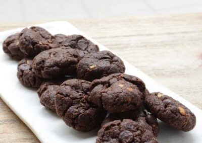 Galletas de chocolate y avellanas