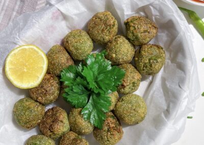 Falafel de guisantes
