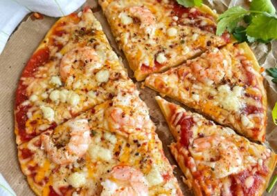 PIZZA DE TRES INGREDIENTES HECHA EN UNA SARTÉN