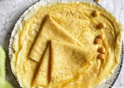 Tortitas de garbanzos cocidos