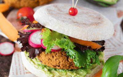 Burger aux pois chiches et aux tomates séchées 