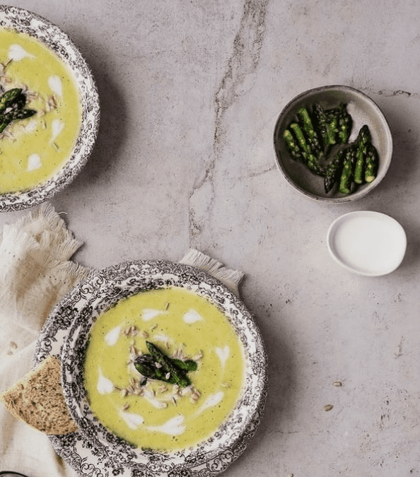 Recette Soupe aux asperges et pois secs